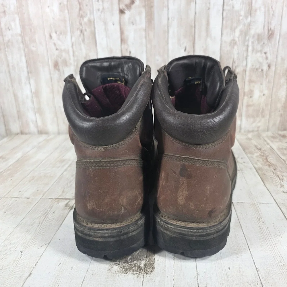 Cabelas Mens Brown Leather Gore-Tex Vibram‎ Hiking Boots 80047371 Size 10 M